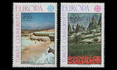 Turkki 2415-6 ** Europa maisemia (1977)