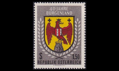 Itävalta 1098 ** Burgenland 40v vaakuna (1961)