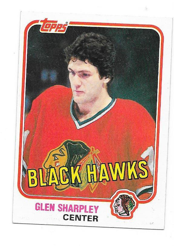 1981-82 Topps #76 Glen Sharpley Chicago Blackhawks