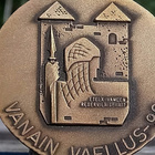 Pronssivärinen Upseeri merkki. Halkaisija - 55 mm. Valmistaj - pikkukuva 5