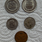 Kolumbialaisia kolikoita 1959-1970 5 kpl Colombia Centavos - pikkukuva 2