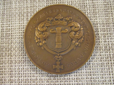 Vaasan Kaupunginvaltuusto mitali 1924 /Emil Wikström 1924.