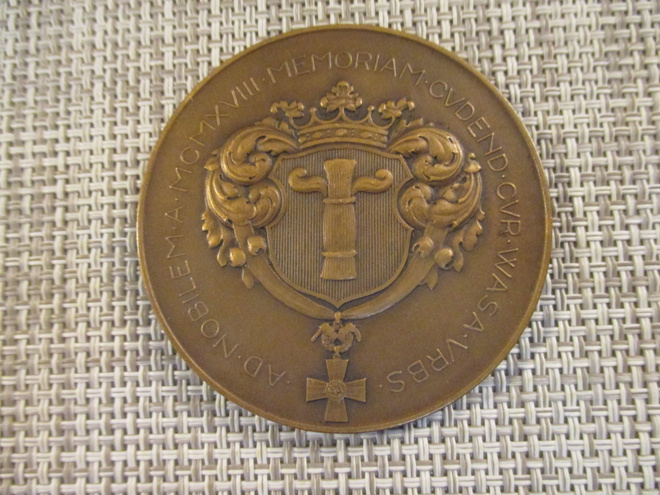 Vaasan Kaupunginvaltuusto mitali 1924 /Emil Wikström 1924.