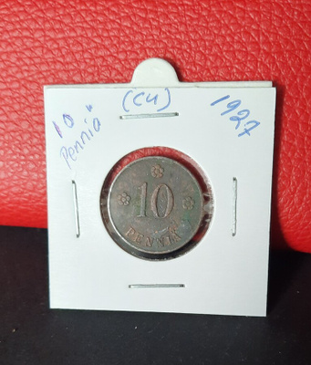 10 penniä (Cu) 1927