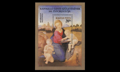 Unkari 3619BL164 ** Rafaelin syntymästä 500v (1983)