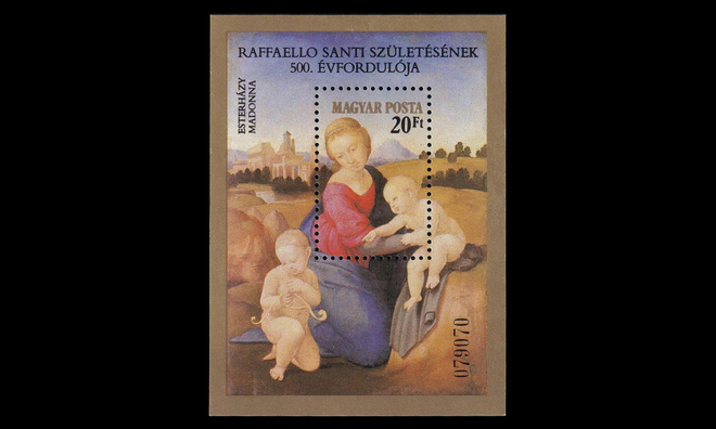 Unkari 3619BL164 ** Rafaelin syntymästä 500v (1983)