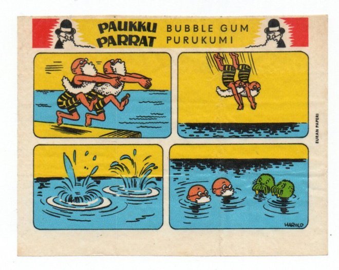 Purkkakuva Paukku Parrat " Uinti"