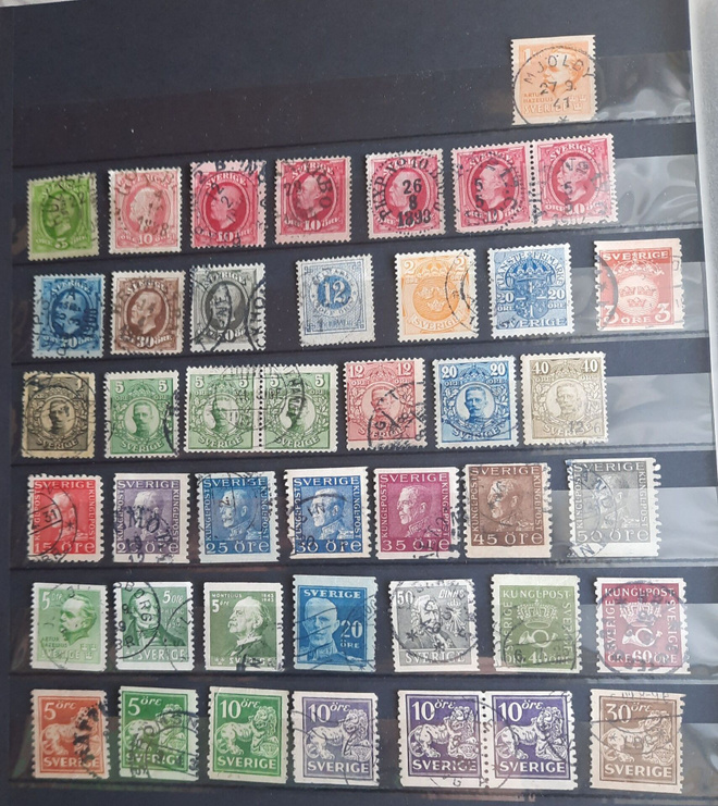 Ruotsi vanhempaa 43kpl,mm.1890-lukua