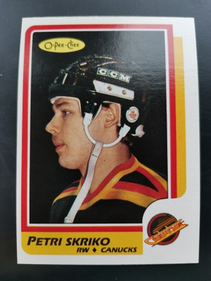 1986 OPC #252 Petri Skriko Rookie
