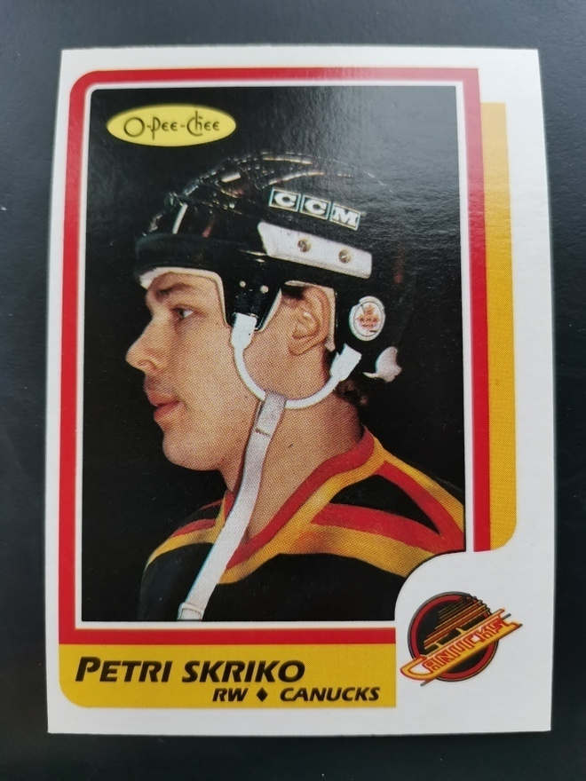 1986 OPC #252 Petri Skriko Rookie