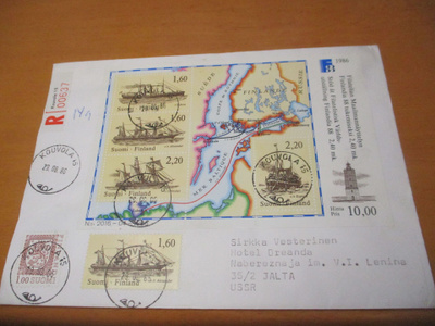 1986 Kouvola R kuori Jaltalle tulol.