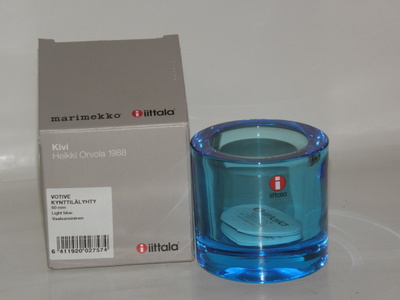 Iittala Marimekko KIVI tuikku vaaleansininen + pakkaus