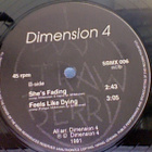 DIMENSION 4  ::  DIMENSION 4 :: RARE FIN-VINYYLI 12"    1991 - pikkukuva 5
