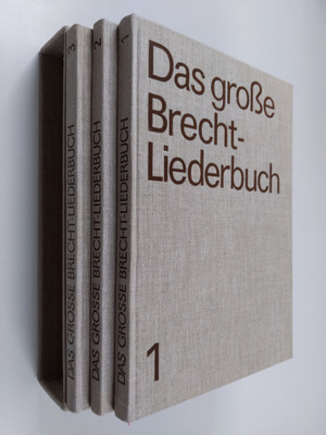 Bertolt Brecht : Das Grosse Brecht-Liederbuch 1-3 (laatik...