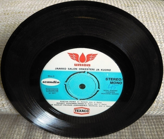 Jaakko Salon Orkesteri Ja Kuoro (Union) LP 7"