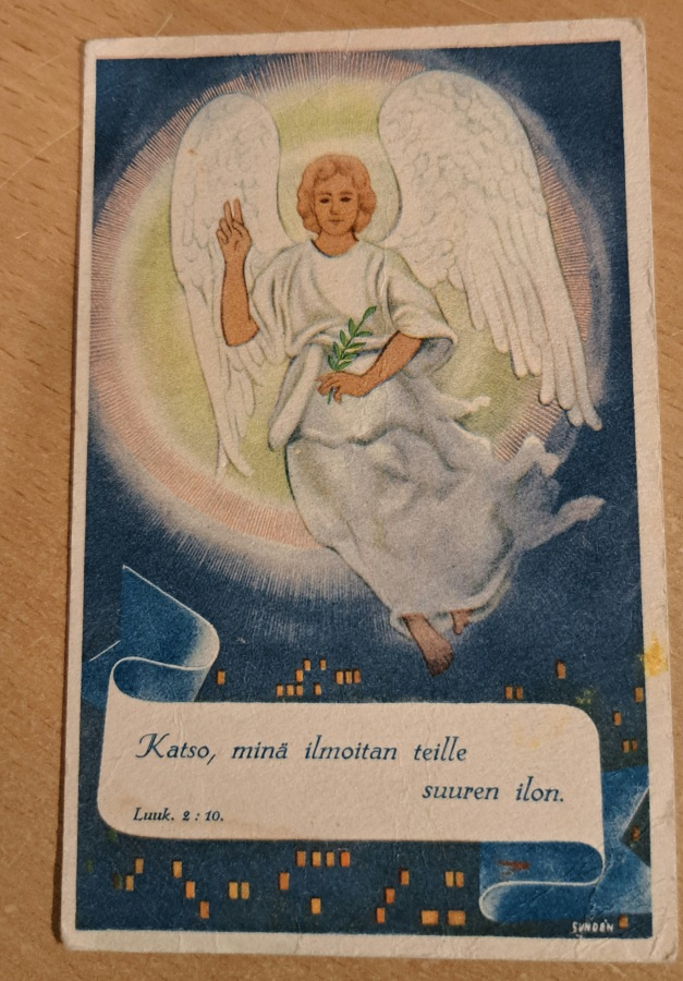Sunden: Enkeli taivaalla: Katso, minä ilmoitan....kulkenut