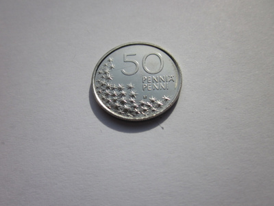 50 penniä, UNC, v. 1996