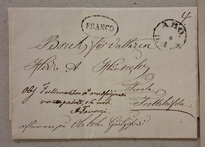1864 Åbo leimakirje, sisältö mukana (1604)