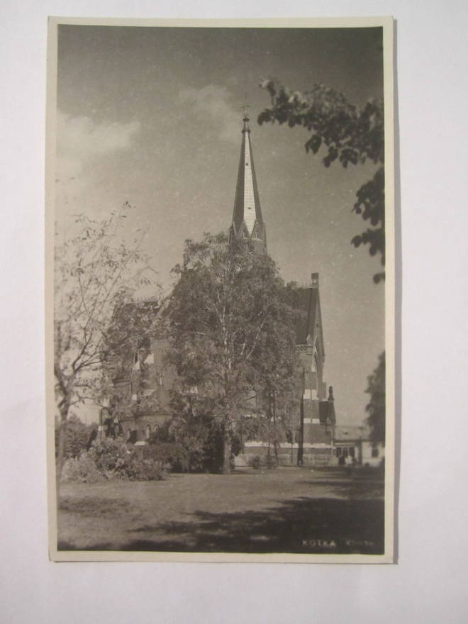 VANHA Postikortti Kotka 1940-l Alkup.Mallikappale