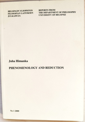 Juha Himanka: Phenomenology and Reduction