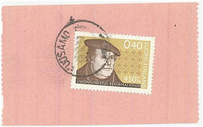 1967 Luther - postiautoaseman säilytyskuitti