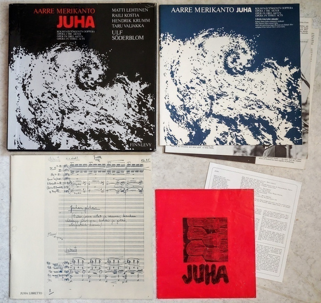 MERIKANTO / SÖDERBLOM: Juha – 3-LP Box set 1972 w/ 3 inserts
