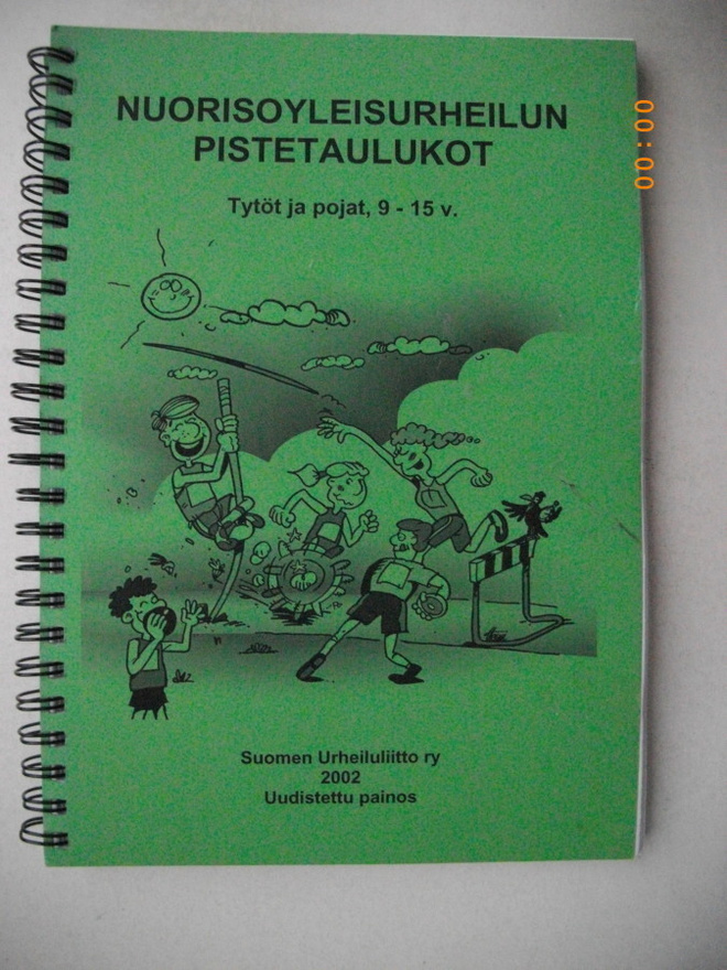 Nuorisoyleisurheilun pistetaulukot. 9-15 v (24.3)