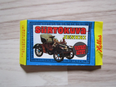 Hellas Jenkki Siirtokuva purukumikääre (sininen)