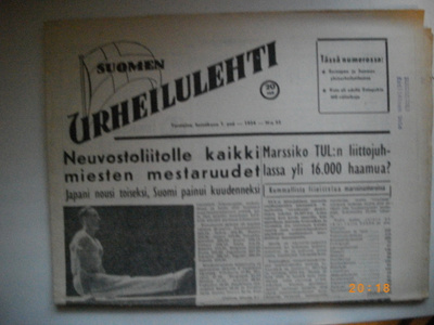 Suomen Urheilulehti Nro 52/1954 (25.2)