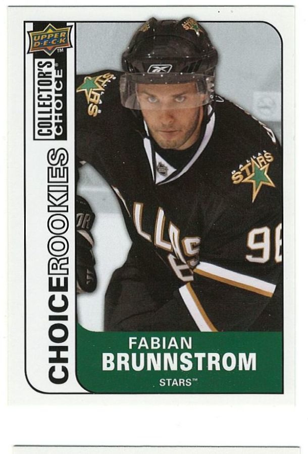 08-09 Collector's Choice #207 Fabian Brunnström RC