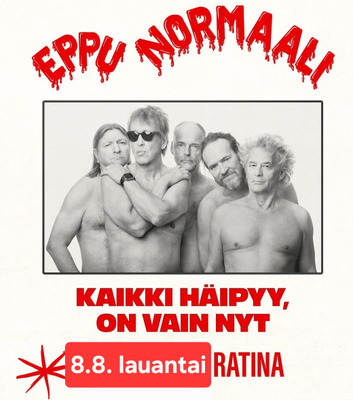 Eppu Normaali Ratina 8.8. Viimeinen keikka. 2 kenttälippua