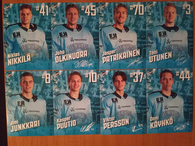 2023-24 Pelicans Team Issue 2€ kpl tai kaikki 30€