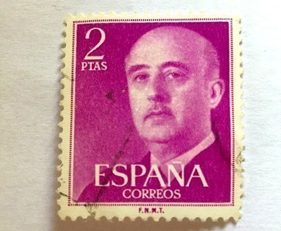 Francisco Franco Espanja Postimerkki
