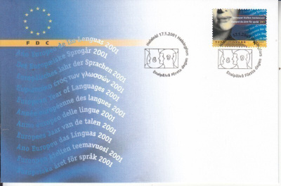 FDC 2001 euroopan kielivuosi.