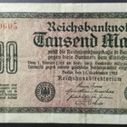 Infla-ajan saksalainen 1000 RM:n seteli 1922 - pikkukuva 1
