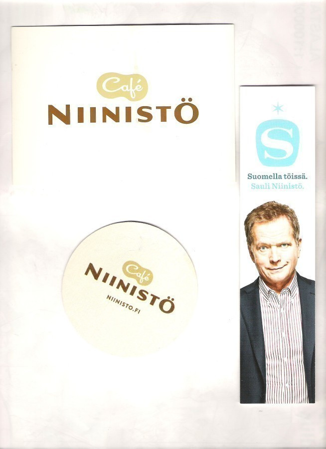 Niinistö. kortti, alunen ja muu.