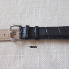 18mm - Nahkaranneke musta - pikkukuva 1