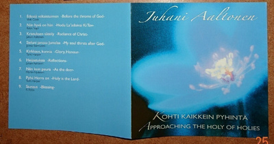 cd, Juhani Aaltonen: Kohti kaikkein pyhintä. Approaching the