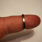 Valkokulta sormus 18K, 2,1g - pikkukuva 2