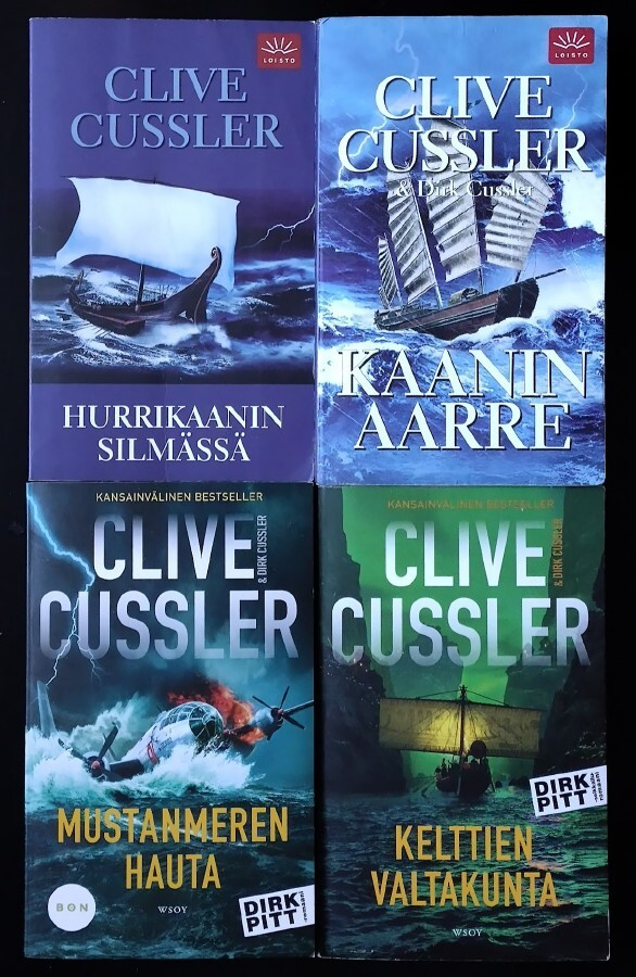Clive Cussler (Neljä Dirk Pitt pokkaria)