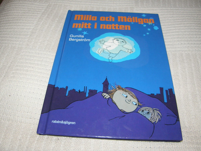 Gunilla Bergström Milla och Mållgan miti i natten