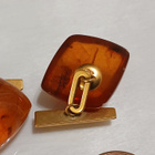 Vintage Meripihka kalvosinnapit Amber itämeren Meripihka - pikkukuva 3