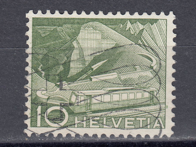 Sveitsi 1949 Mi 531 Mountain Railway at Rocher de Naye