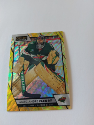 23-24 OPC Platinum Neon Yellow Surge  #21 Marc-Andre Fleury