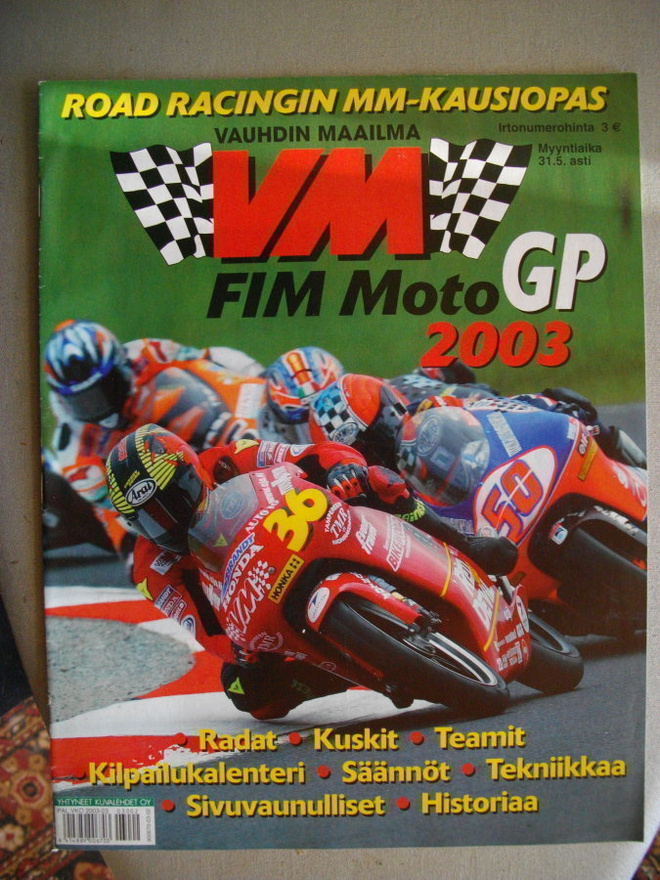Road Racingin MM-kausiopas 2003 (11.11)