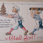 S. Sundius-Dahlström: Lapset tuovat joululeipomuksia p. 1920 - pikkukuva 1