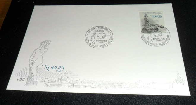 FDC 957 NORDIS 1985 POSTIMERKKINÄYTTELY 15-5-1985