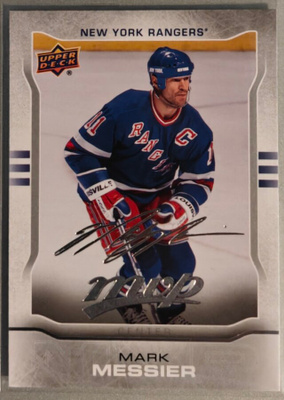 Mark Messier 2014-15 UD MVP Silver Script