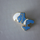 Vintage Smurffi-koru, rintaneula - pikkukuva 2
