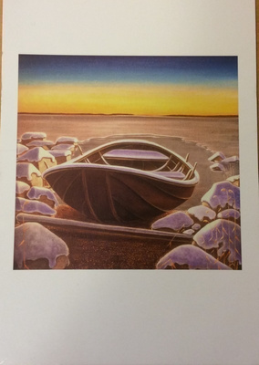 Peter Borotinskij Aftonrodnad - Iltarusko 21 x 15 cm